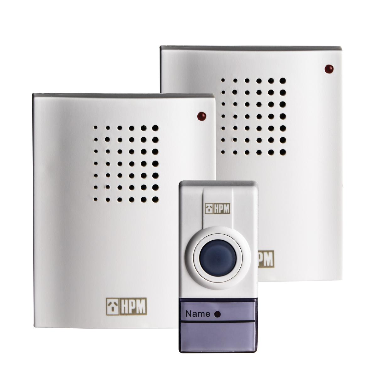 WIRELESS DOOR CHIME 2 RECEIVERS & LED