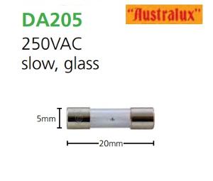 M205 GLASS FUSE SLOW 250V 315MA 20X5MM