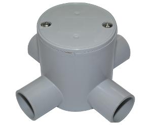 JUNCTION BOX DEEP PVC 20MM 4 WAY 10 BOX