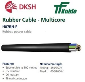 RUBBER FLEXIBLE HO7RN-F 2CORE 1MM