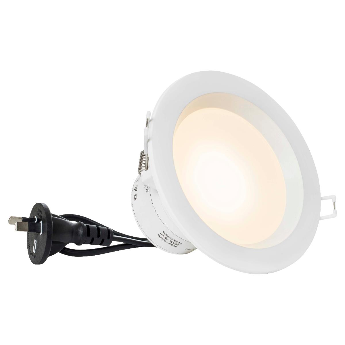 LED D/LIGHT 7W CCT 110MM C/O WHITE