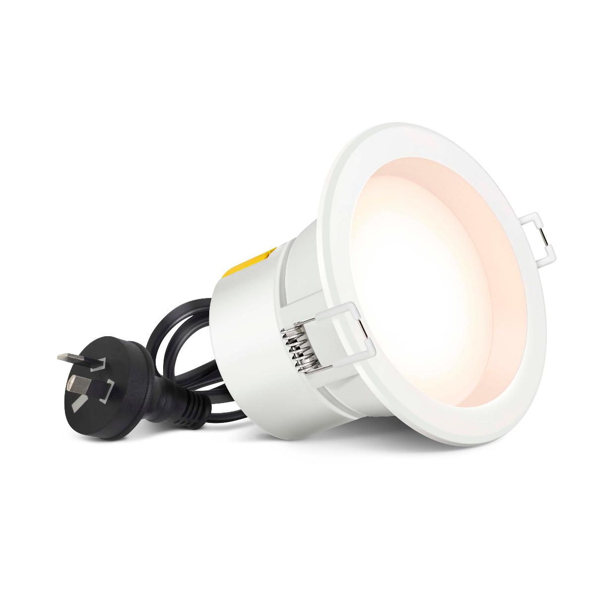 LED D/LIGHT 7W 3000K 90MM C/O WHITE