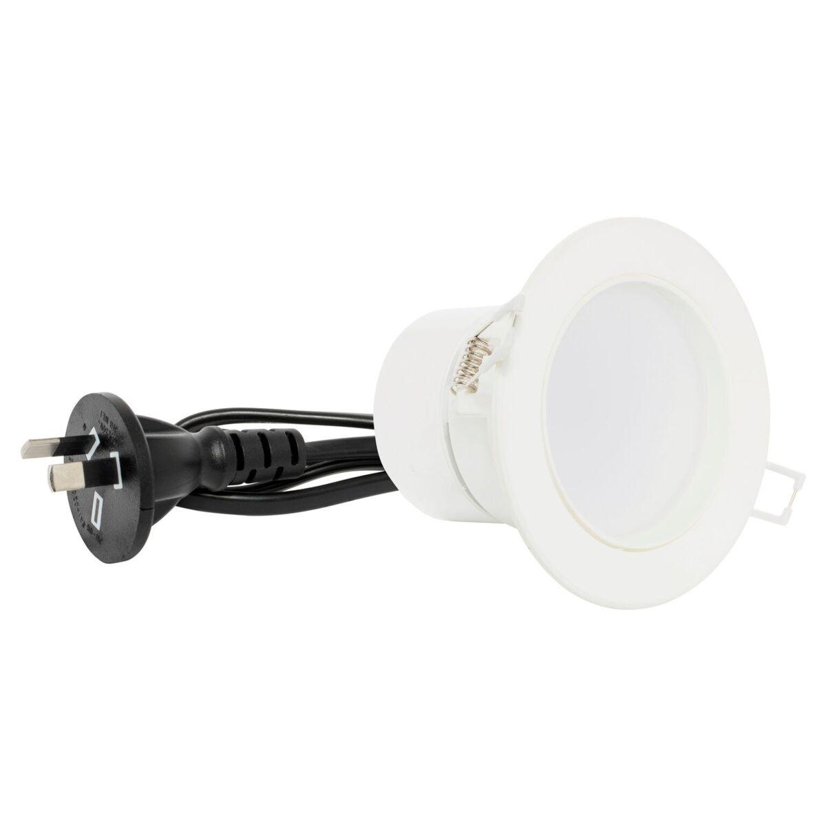 LED TILT D/LIGHT 7W 4000K 90MM C/O WHITE