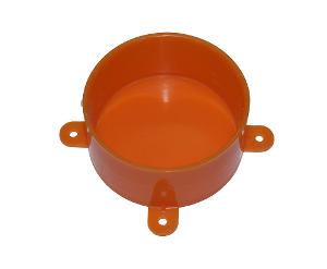 DISPOSABLE LID PVC ORANGE 20 BOX