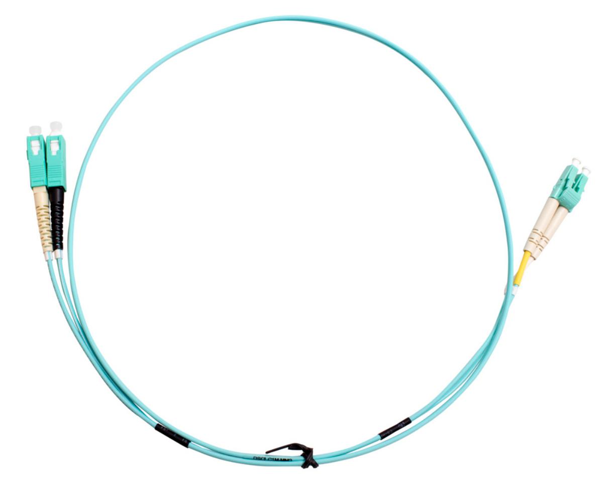 FIBRE PATCHLEAD SC-LC DUPLEX OM3 1MTR