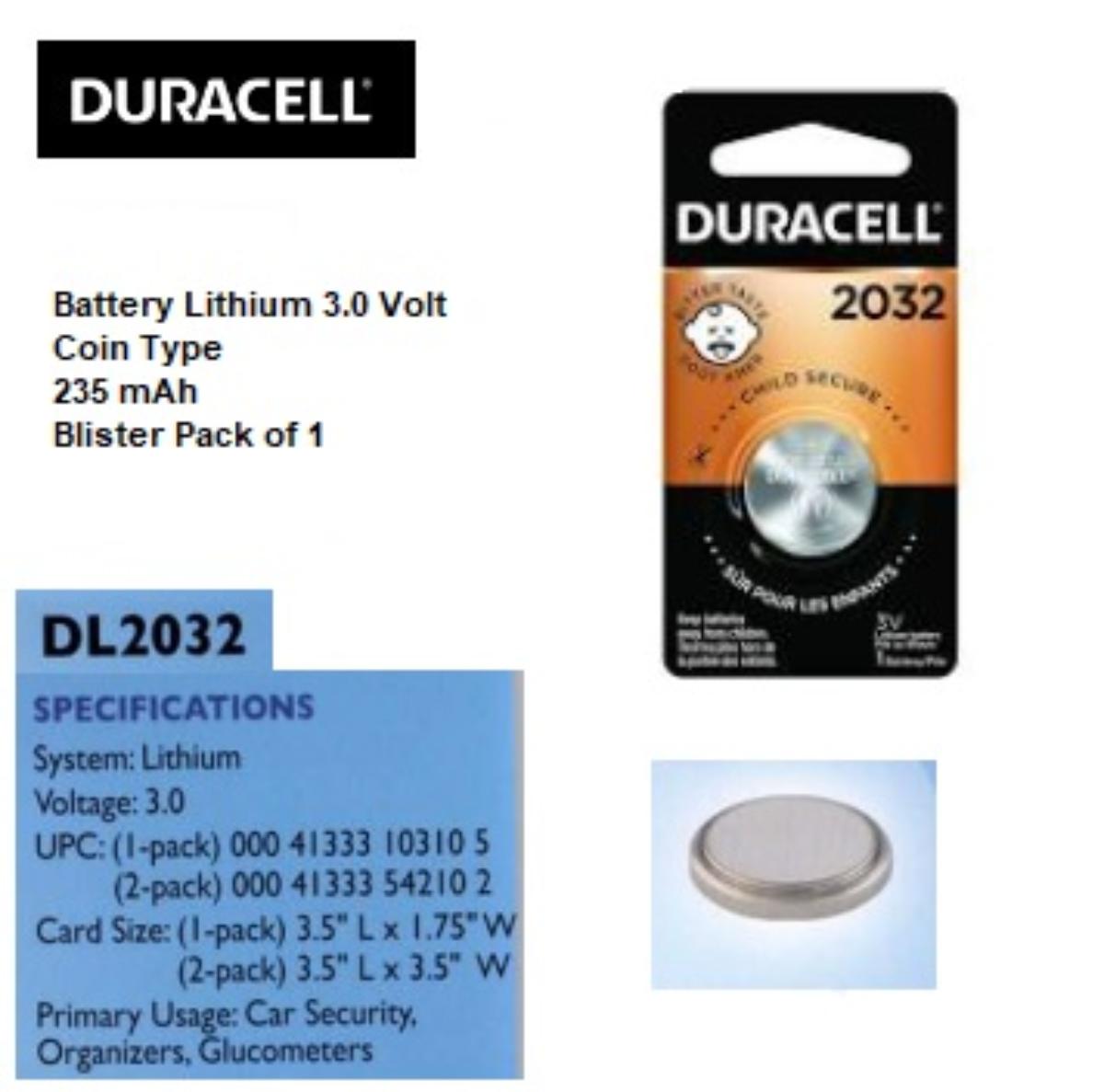 BATTERY LITHIUM BATT 3V CAL/ORG/WAT