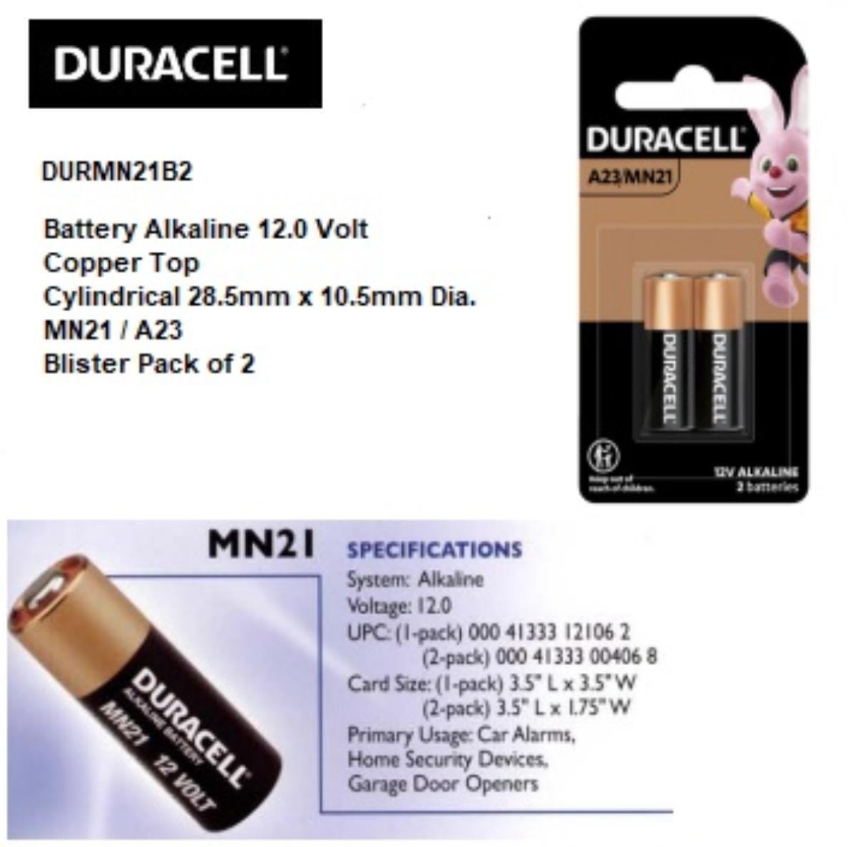 COPPER TOP 12V BATTERY SIZE A23 2PK