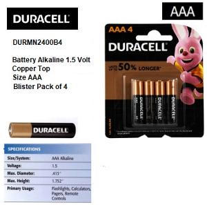 COPPER TOP 1.5V BATTERY SIZE AAA 4PK COPPER TOP 1.5V BATTERY SIZE AAA 4PK