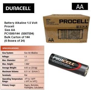 PROCELL 1.5V BATTERY SIZE AA