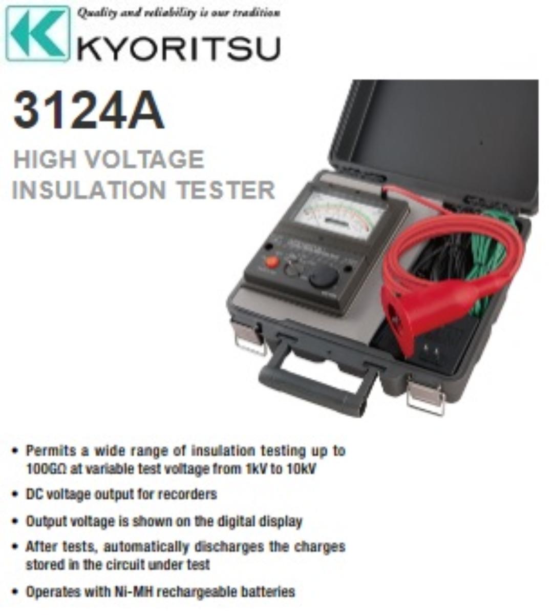 KYORITSU 3124A 1 10KV HV INSULATION TEST