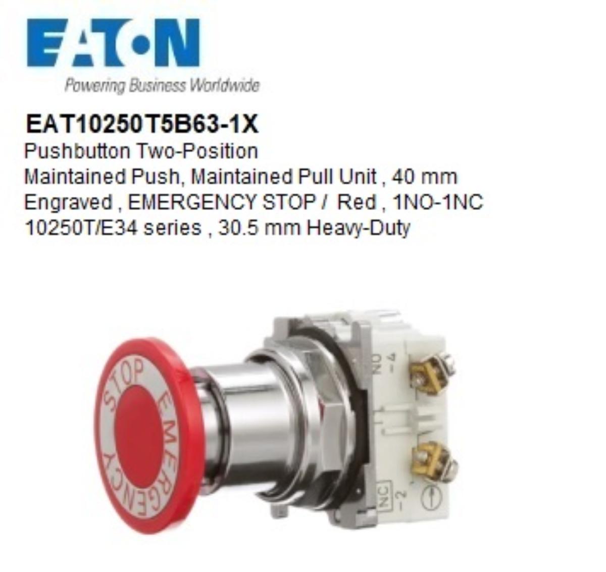 PUSH-PULL NA ESTOP 1NO 1NC
