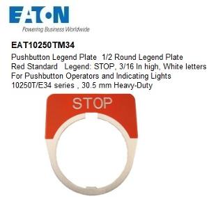 LEGEND PLATE STOP MEDIUM RED LEGEND PLATE STOP MEDIUM RED