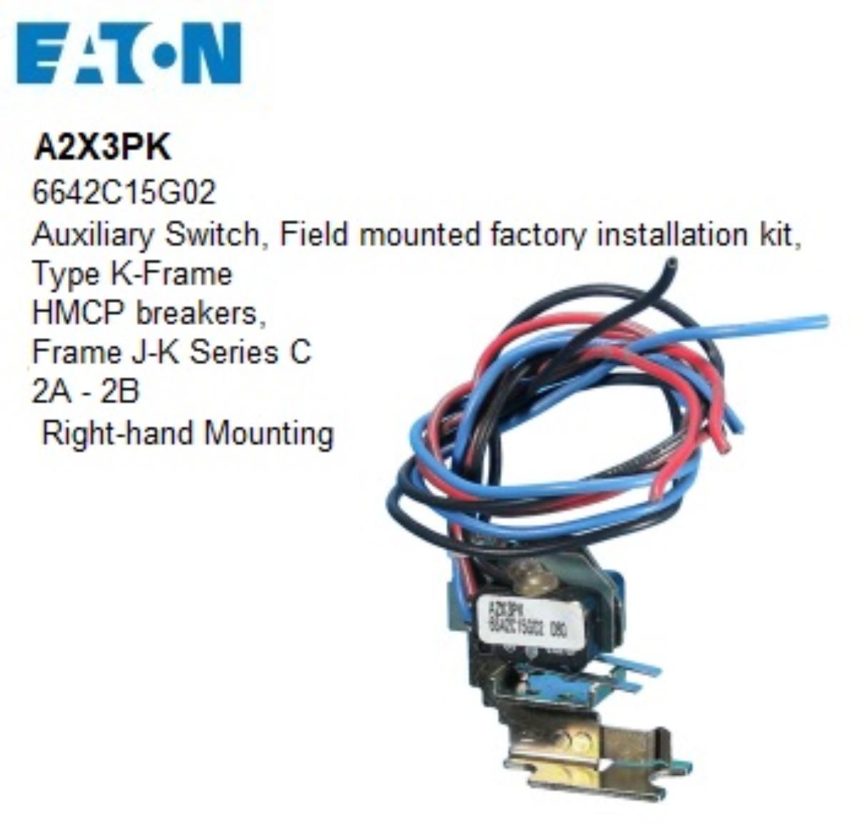 AUXILIARY SWITCH A2X3PK 2P SUIT K-FRAME