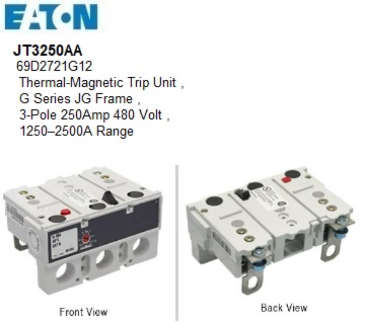 MCCB T/U 3P 200-250A AM J FRAME SERIES G