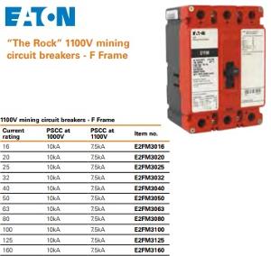 MCCB ROCK F-FRAME 1100V 3P 25A MCCB ROCK F-FRAME 1100V 3P 25A