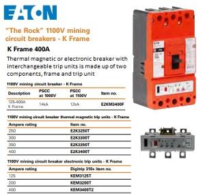 MCCB ROCK K-FRAME 1100V 3P 400A MCCB ROCK K-FRAME 1100V 3P 400A