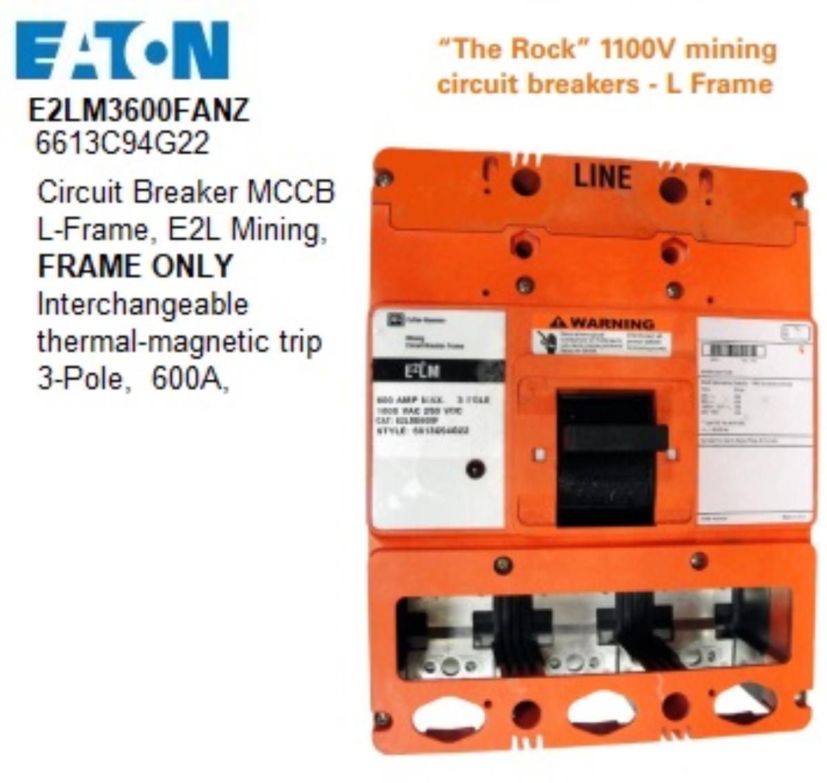 MCCB ROCK L-FRAME 1100V 3P 630A