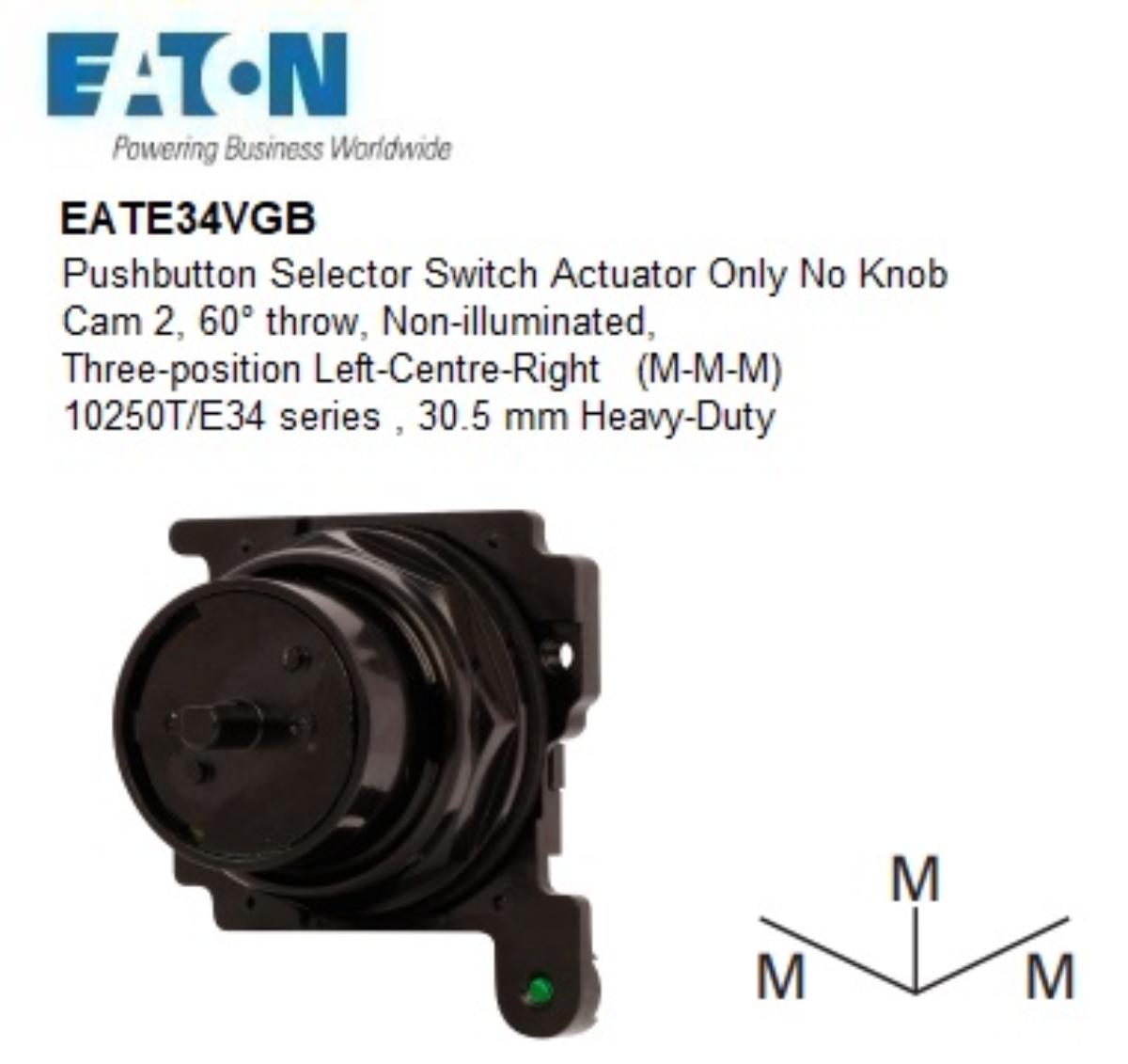 SELECTOR SWITCH 3POS MAINT CAM-CODE 2