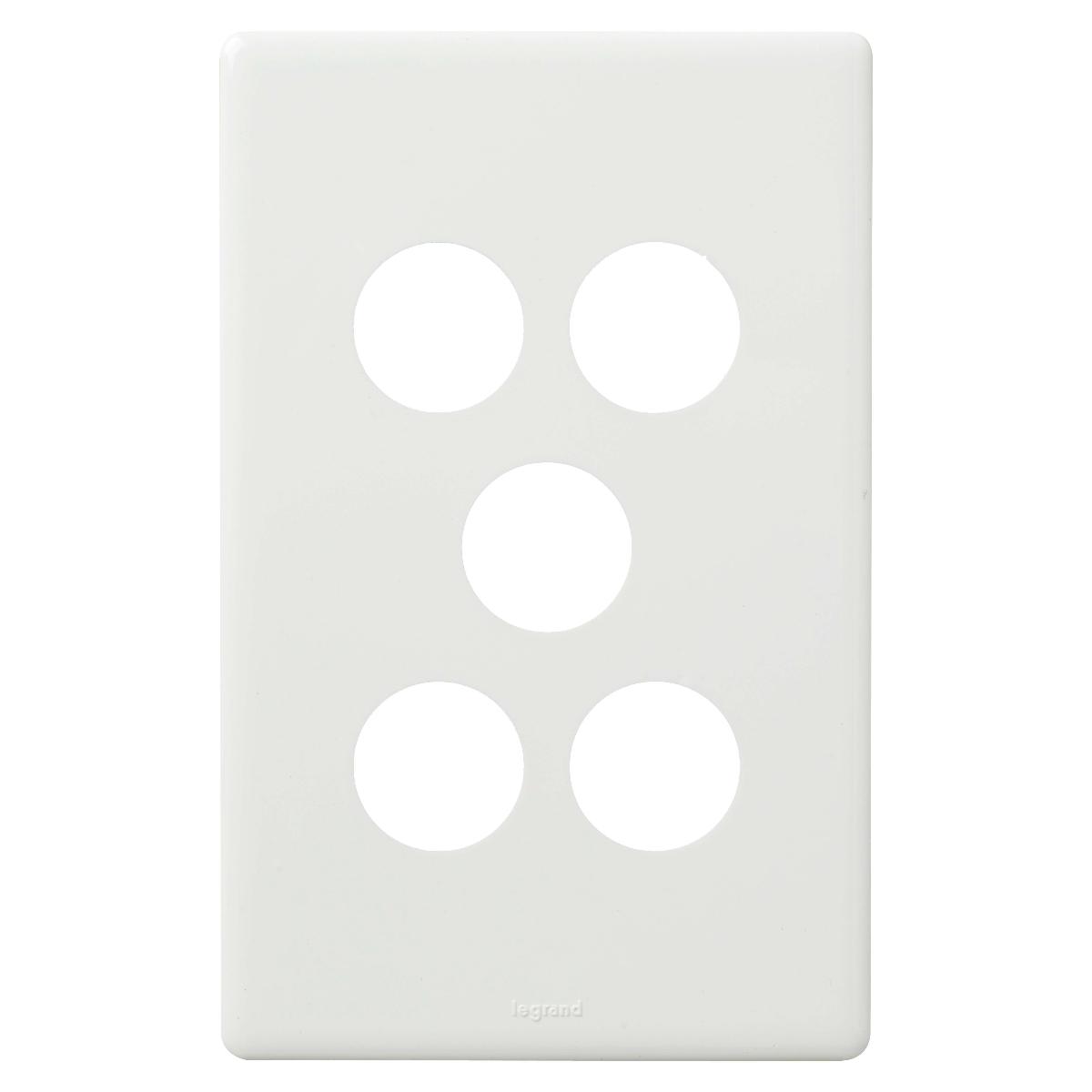 EXCEL LIFE 5 GANG SWITCH 16A/16AX VERTIC