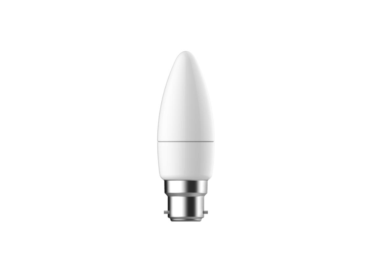 LED CANDLE LAMP 6W 3000K BC B22 DIMM