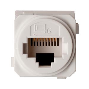 EXCEL E-MEC CAT-6 RJ45 DATA-SOCKET WHITE EXCEL E-MEC CAT-6 RJ45 DATA-SOCKET WHITE