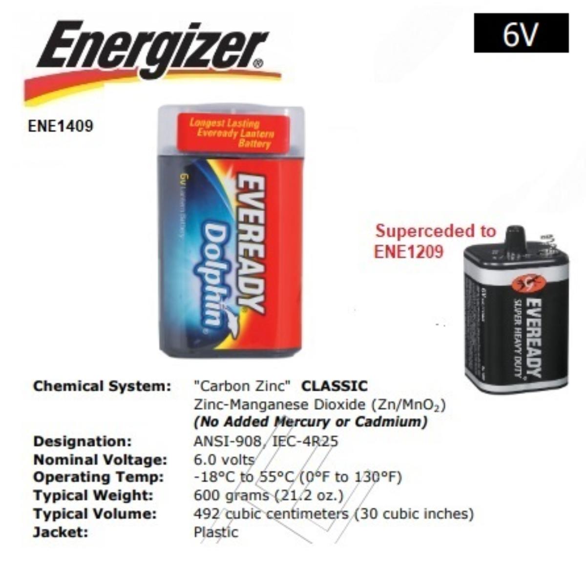 6V DOLPHIN LANTERN BATTERY