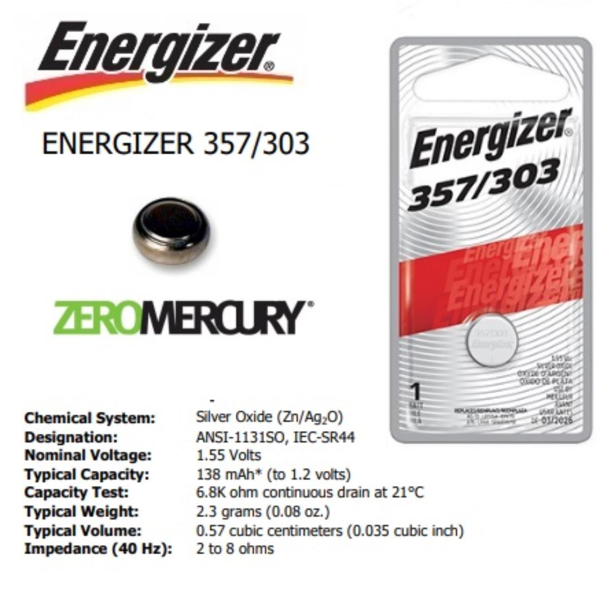 BATTERY BUTTON SILVER OXIDE 1.55VDC