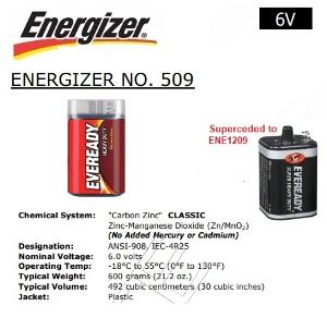 ALKALINE 6V LANTERN BATTERY ALKALINE 6V LANTERN BATTERY