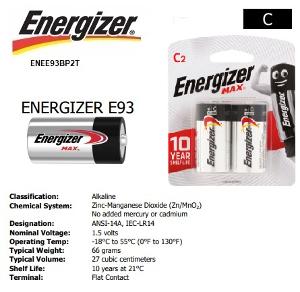 ALKALINE 1.5V BATTERY SIZE C 2PK ALKALINE 1.5V BATTERY SIZE C 2PK