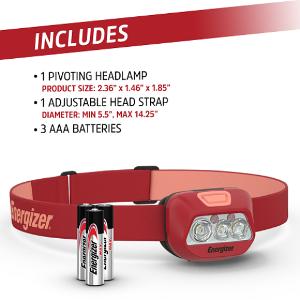 HEAD LAMP 25/325LM 70MTR BEAM DISTANCE HEAD LAMP 25/325LM 70MTR BEAM DISTANCE