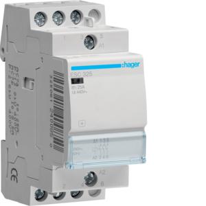 DIN CONTACTOR 25A 3N/O 230V 2 MODULE