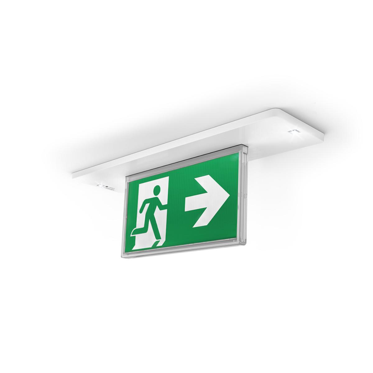 RAZOR RECESSED EMERG. EDGELITE EXIT 16M