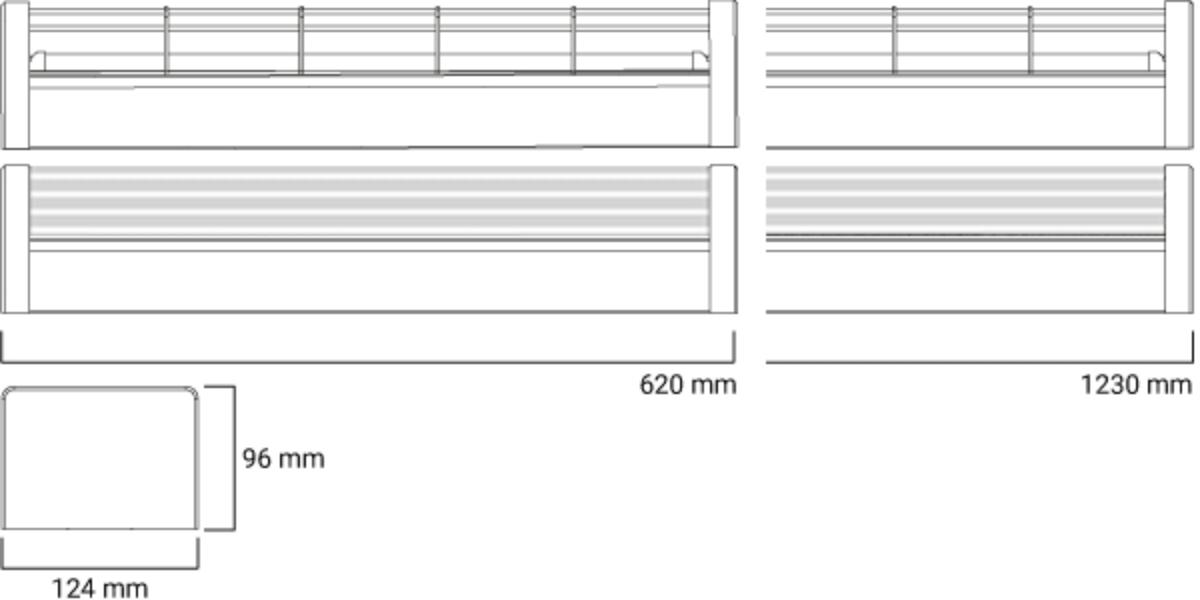 LED EMER DIFF BATTEN UMBRA ADV 17W CCT