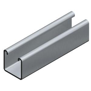 STRUT PLAIN 41X41 S/STEEL 6M