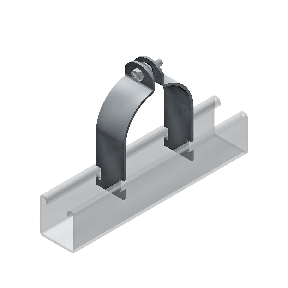 E5-32H TWO PIECE PIPE CLAMP HDG