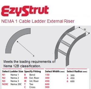 RISER EXTERNAL 600MMX300R NEMA-1 HDG RISER EXTERNAL 600MMX300R NEMA-1 HDG