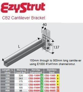 CANTILEVER BRACKET UNBRACED 600MM HDG CANTILEVER BRACKET UNBRACED 600MM HDG