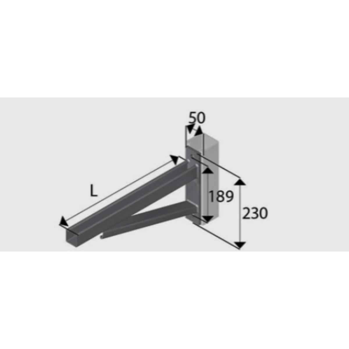 CANTILEVER BRACKET 300 HDG BRACED