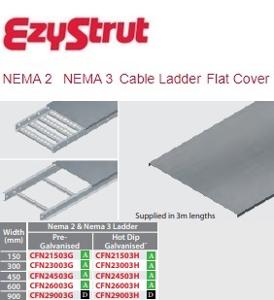 NEMA 2/3 FLAT COVER 150MM X 3MTR HDG NEMA 2/3 FLAT COVER 150MM X 3MTR HDG