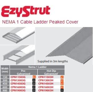CBL LADDER CVR PEAKED NEMA1 450MM 3M HDG CBL LADDER CVR PEAKED NEMA1 450MM 3M HDG