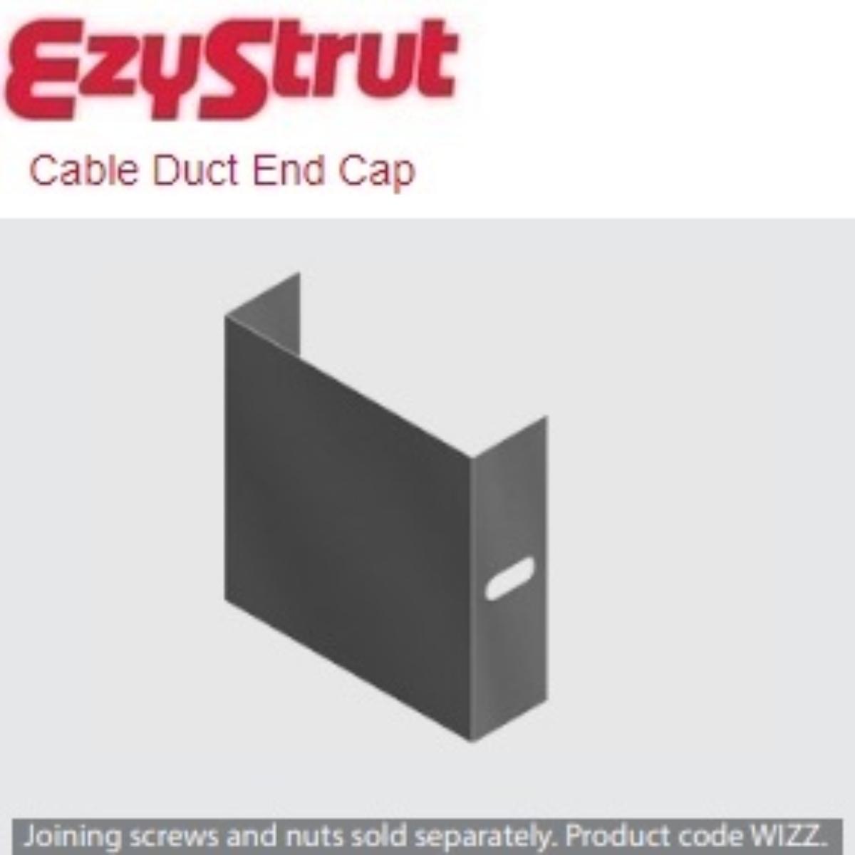 METAL DUCT END CAP 50X50MM GALV