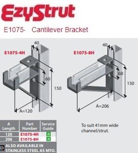 CANTILEVER BRACKET BRACED 206MM HDG CANTILEVER BRACKET BRACED 206MM HDG