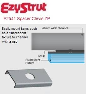 SPACER CLEVIS ZINC PLATED SPACER CLEVIS ZINC PLATED