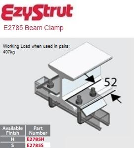 BEAM CLAMP U SHAPED SUIT 41X41 316 S/S