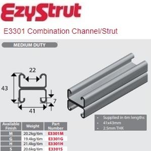 STRUT DOUBLE 41X43 H/DUTY HDG 6MTR STRUT DOUBLE 41X43 H/DUTY HDG 6MTR