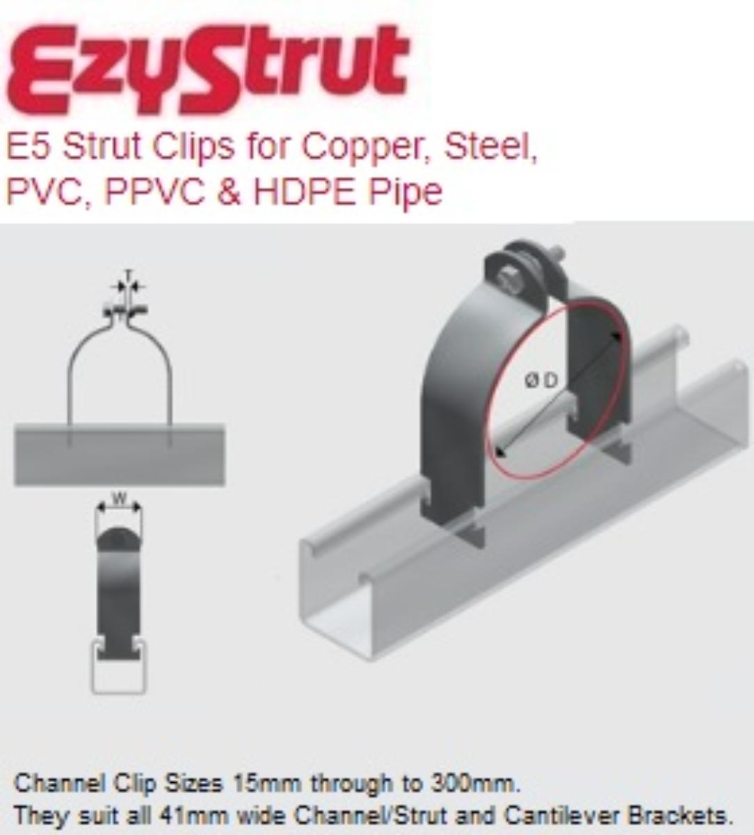 E5-111H TWO PIECE PIPE CLAMP HDG