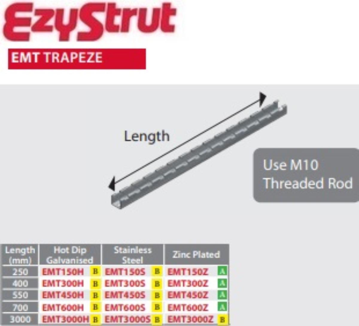 EZYMESH TRAPEZE 150MM ZP