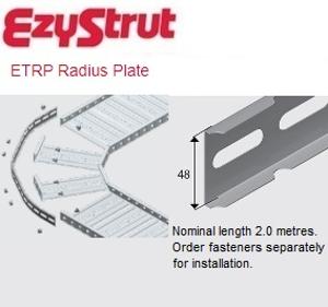 ET EZTRAY RADIUS PLATE 2MTR GALV