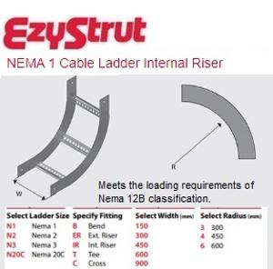 RISER INTERNAL 600MMX300R NEMA-1 HDG RISER INTERNAL 600MMX300R NEMA-1 HDG