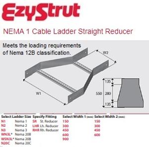 NEMA 1 STRAIGHT REDUCER 600-300MM HDG NEMA 1 STRAIGHT REDUCER 600-300MM HDG